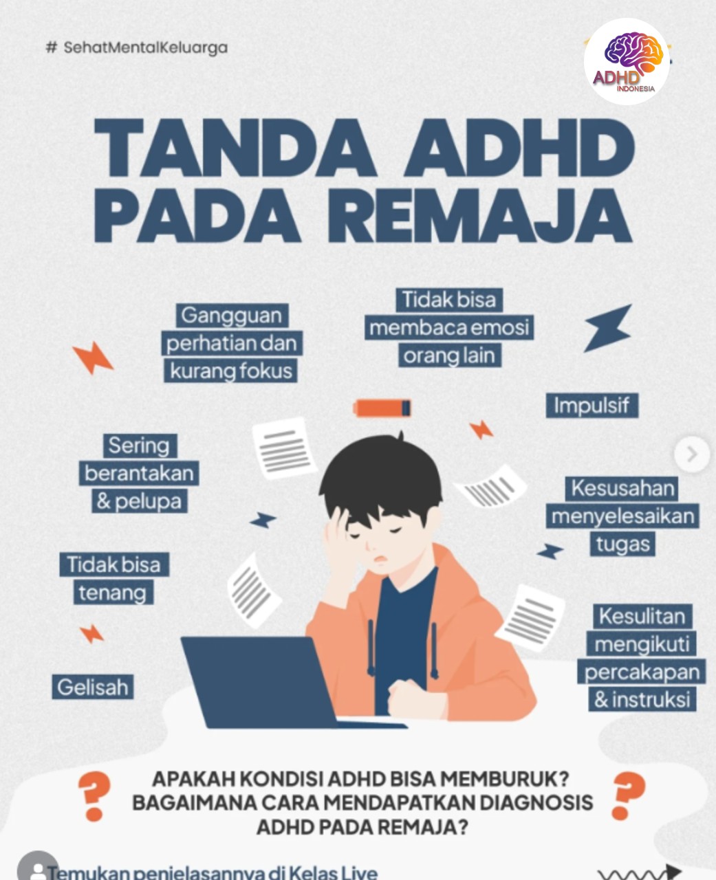 Screening ADHD Non-Diagnostik: Edukasi Awal bagi Orang Tua di Kabupaten Kendal